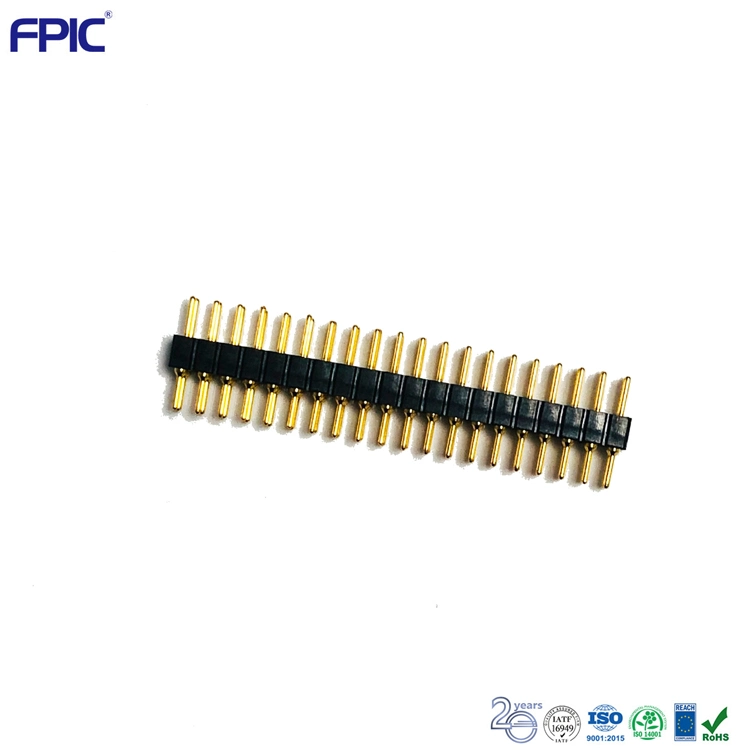 Fpic 2X40 Pin Double Row Pin Header 2.54mm 80 Pins Gold Plated Needle 11.5/13/15/17/19/20/21/23/25/30mm Male Strip Straight Connector