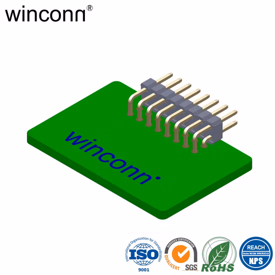 Tablero del chapado en oro para subir al zócalo terminal del jefe horizontal del Pin de 2,0 milímetros 2*25 50p SMT